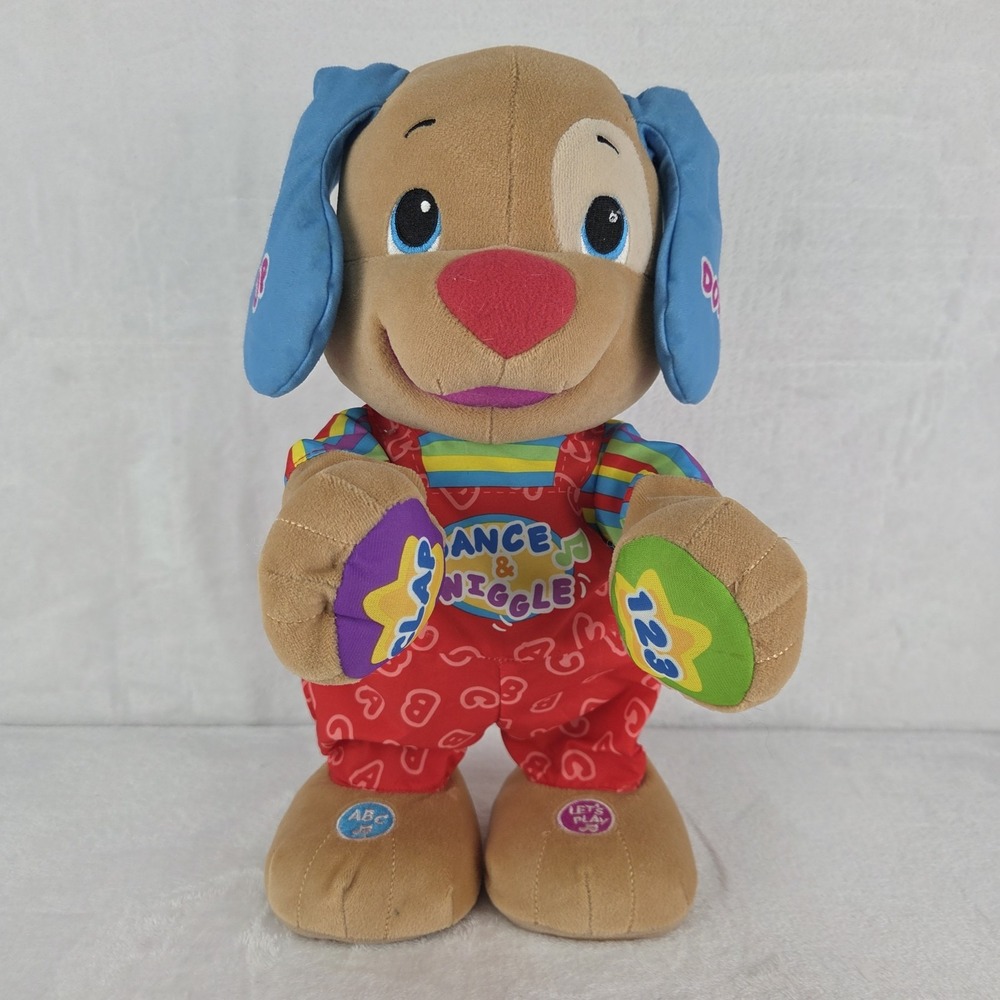 Fisher Price Laugh Learn Dance Wiggle Puppy W4123 Tested Dancing Talking